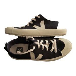 Veja Womens Canvas Nova Black/Pierre Trainers Sneakers Shoes 9